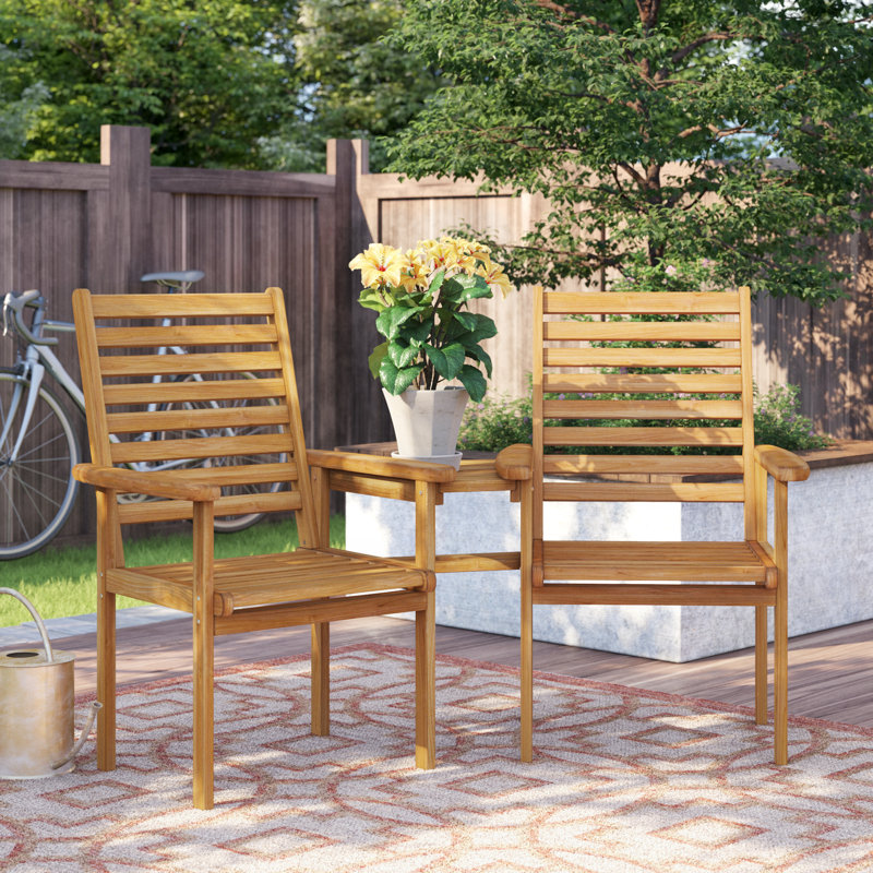 Natur Pur Doppelbank Dollar aus Holz & Bewertungen | Wayfair.de